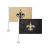 New Orleans Saints NFL 2 Pack Solid Car Flag