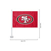 San Francisco 49ers NFL 2 Pack Solid Car Flag