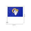 Los Angeles Rams NFL 2 Pack Solid Car Flag