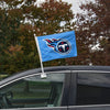 Tennessee Titans NFL 2 Pack Solid Car Flag