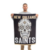 New Orleans Saints NFL Day Of The Dead Vertical Flag