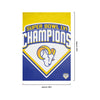 Los Angeles Rams NFL Super Bowl LVI Champions Vertical Flag