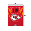 Kansas City Chiefs NFL Super Bowl LIV Champions Vertical Flag