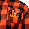 Cincinnati Bengals 2016 Mens Large Check Flannel Shirt