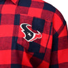 Houston Texans 2016 Mens Large Check Flannel Shirt