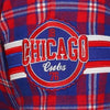 Chicago Cubs MLB Mens Colorblock Short Sleeve Flannel Shirt