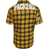 Green Bay Packers NFL Mens Colorblock Short Sleeve Flannel Shirt