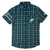 Philadelphia Eagles Wordmark Basic Flannel Shirt - Short Sleeve