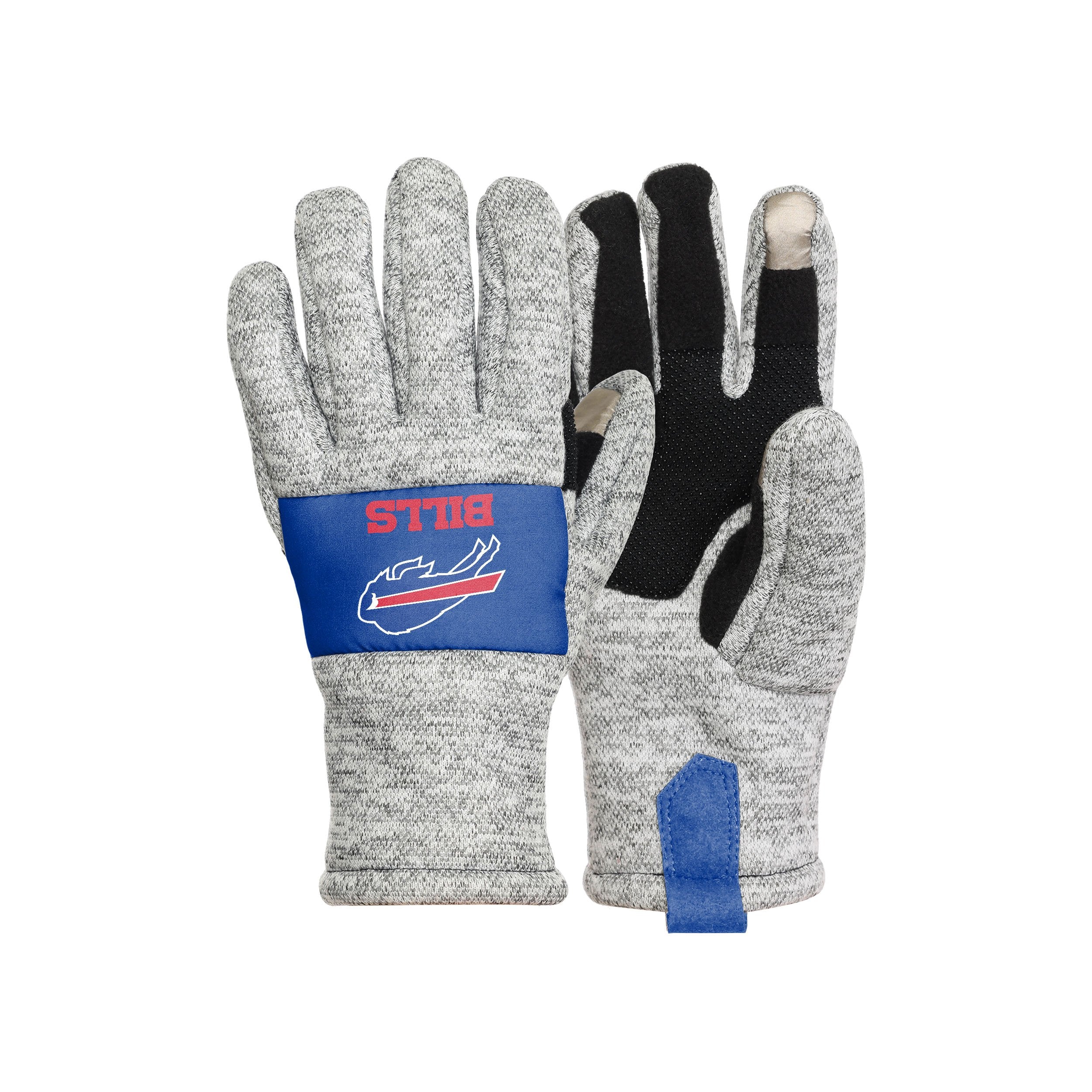 FOCO Buffalo Bills NFL Heather Grey Insulated Gloves - SM