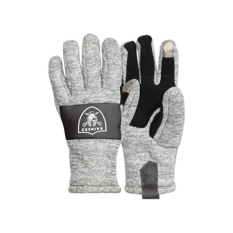 Las Vegas Raiders NFL Heather Grey Insulated Gloves