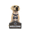Dallas Cowboys NFL Yellow Labrador Statue