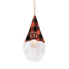 Cincinnati Bengals NFL Plaid Hat Plush Gnome Ornament