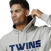 Minnesota Twins MLB Mens Gray Woven Hoodie
