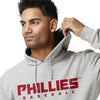 Philadelphia Phillies MLB Mens Gray Woven Hoodie