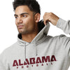 Alabama Crimson Tide NCAA Mens Gray Woven Hoodie