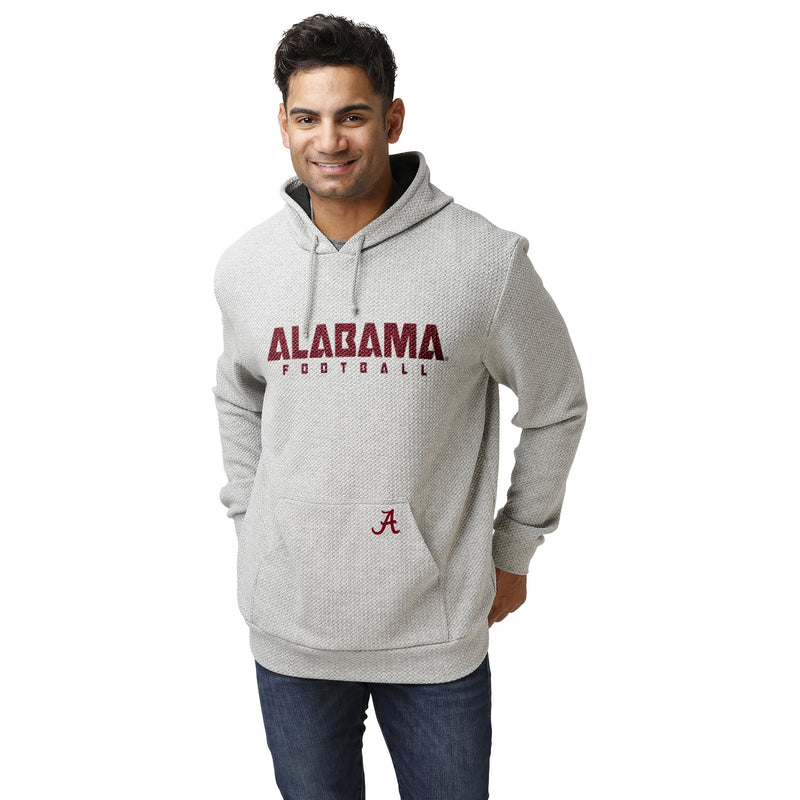 Alabama Crimson Tide NCAA Mens Gray Woven Hoodie