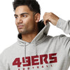 San Francisco 49Ers NFL Mens Gray Woven Hoodie