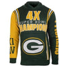 Green Bay Packers Super Bowl Commemorative Acrylic Hooded Sweater