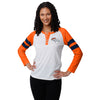 Denver Broncos NFL Womens Big Logo Long Sleeve Henley