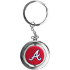 Atlanta Braves MLB Baseball Spinner Keychain