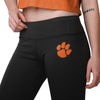 Clemson Tigers NCAA Womens Calf Logo Black Leggings