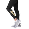 Washington Huskies NCAA Womens Calf Logo Black Leggings