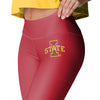 Iowa State Cyclones NCAA Womens Solid Big Wordmark Leggings