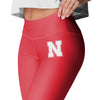 Nebraska Cornhuskers NCAA Womens Solid Big Wordmark Leggings