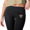 New Orleans Saints NFL Womens Calf Logo Black Leggings