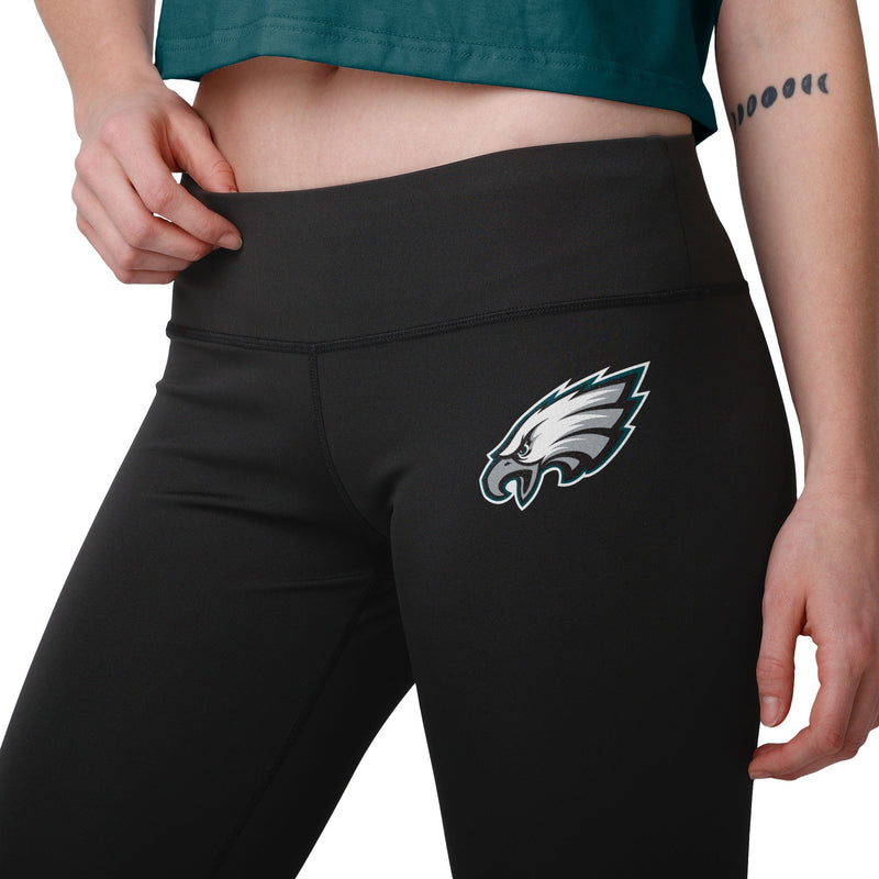 Philadelphia Eagles NFL Womens Calf Logo Black Leggings
