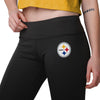 Pittsburgh Steelers NFL Womens Calf Logo Black Leggings