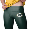 Green Bay Packers NFL Womens Solid Big Wordmark Leggings