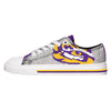 LSU Tigers NCAA Womens Glitter Low Top Canvas Shoes