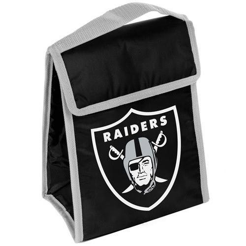 Las Vegas Raiders NFL Big Logo Hook & Fasten Lunch Bag