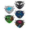 Dinosaur Pack Youth Adjustable 5 Pack Face Cover
