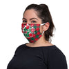 Ho Ho Ho Ornaments Pleated Face Cover