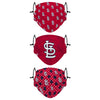 St Louis Cardinals MLB Gameday Gardener 3 Pack Face Cover