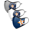Houston Astros MLB Sport 3 Pack Face Cover