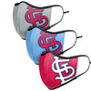 St Louis Cardinals MLB Sport 3 Pack Face Cover
