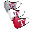 Texas Rangers MLB Sport 3 Pack Face Cover