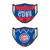 Chicago Cubs MLB Mens Knit 2 Pack Face Cover