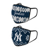 New York Yankees MLB Mens Knit 2 Pack Face Cover