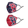 Boston Red Sox MLB Logo Rush Adjustable 2 Pack Face Cover