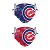 Chicago Cubs MLB Logo Rush Adjustable 2 Pack Face Cover