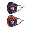 Houston Astros MLB Logo Rush Adjustable 2 Pack Face Cover
