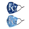 Kansas City Royals MLB Logo Rush Adjustable 2 Pack Face Cover