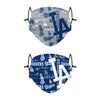 Los Angeles Dodgers MLB Logo Rush Adjustable 2 Pack Face Cover