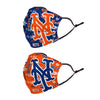 New York Mets MLB Logo Rush Adjustable 2 Pack Face Cover