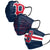 Boston Red Sox MLB Mens Matchday 3 Pack Face Cover