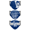 Los Angeles Dodgers MLB Mens Matchday 3 Pack Face Cover